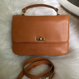 J. Crew Edie Bag Pecan Tan top handle purse